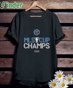 unisexblackTshirt New York City FC 2021 MLS Cup Champions Locker Room T Shirt