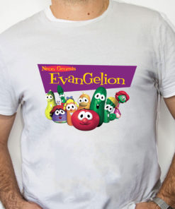 white Shirt Neon Genesis EvanGelion Shirt