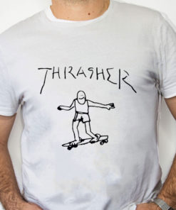 white Shirt THRASHER GONZ T SHIRT