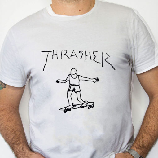 white Shirt THRASHER GONZ T SHIRT