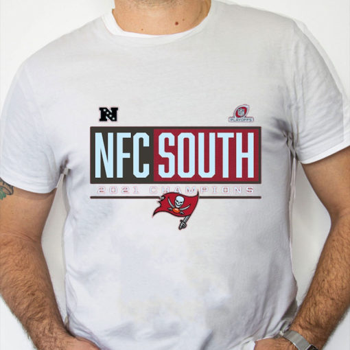 white Shirt Tampa Bay Buccaneers 2021 NFC South Division Champions Blocked Favorite T Shirt