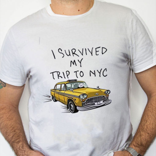 white Shirt Tom Holland I Survived My Trip To Nyc Shirt