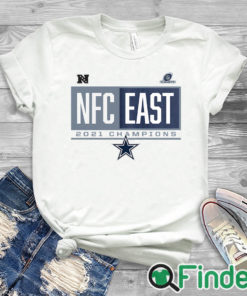 white T shirt Dallas Cowboys 2021 NFC East Division Champions Blocked Favorite T Shirt