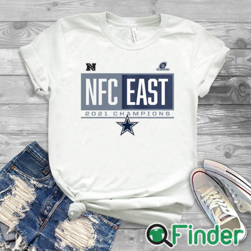 white T shirt Dallas Cowboys 2021 NFC East Division Champions Blocked Favorite T Shirt