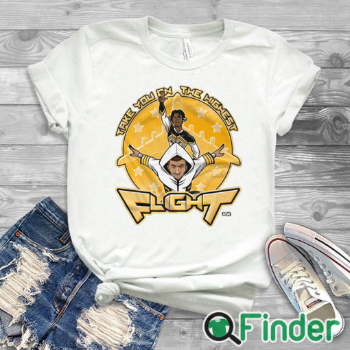 white T shirt Lio Rush and Dante Martin Highest Flight T shirt