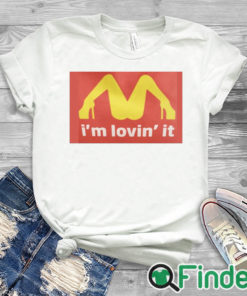 white T shirt Mariah Carey McDonalds Shirt Im Loving It T shirt