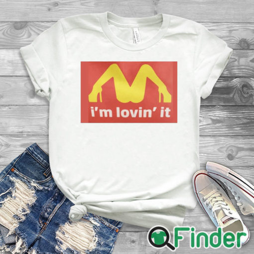 white T shirt Mariah Carey McDonalds Shirt Im Loving It T shirt