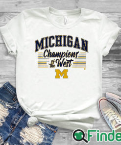 white T shirt Michigan Champions Of The West T shirt