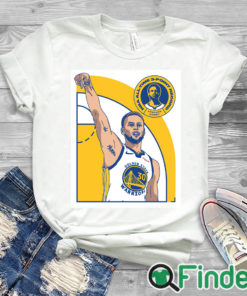 white T shirt Steph Curry Record broken History made T shirt