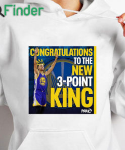white hoodie 2974 times legendary Stephen Curry New owner of NBA three point record T shirt
