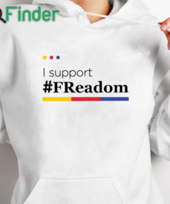 white hoodie FReadom Librarian I support T shirt