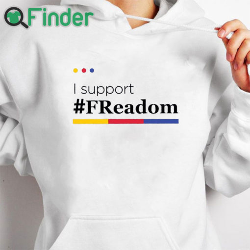 white hoodie FReadom Librarian I support T shirt