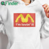 white hoodie Mariah Carey McDonalds Shirt Im Loving It T shirt