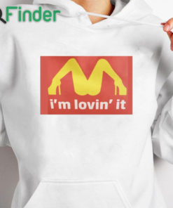 white hoodie Mariah Carey McDonalds Shirt Im Loving It T shirt