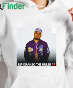 white hoodie RIP Rapper Drakeo The Ruler T shirt 1