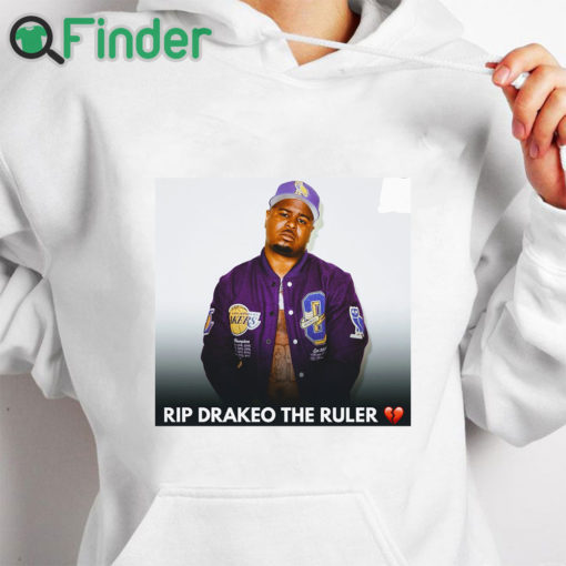 white hoodie RIP Rapper Drakeo The Ruler T shirt 1