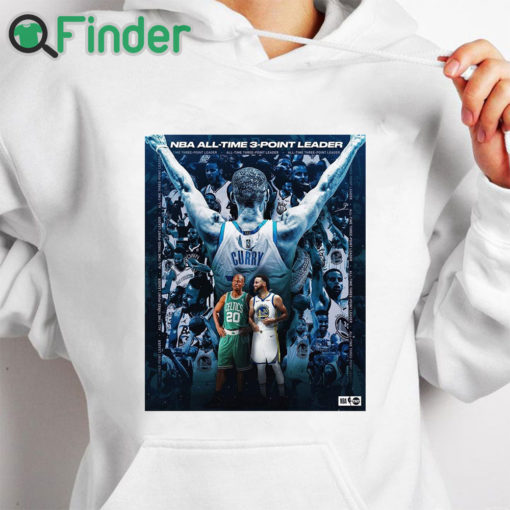 white hoodie Steph Curry 3 Point Legend 2974 T Shirt