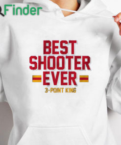 white hoodie Steph Curry Best Shooter Ever 3 Point King T shirt 1