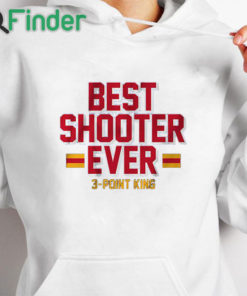 white hoodie Steph Curry Best Shooter Ever 3 Point King T shirt