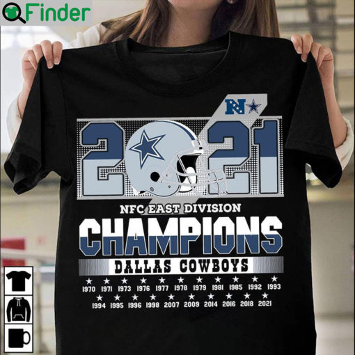 2021 NFC East Division Champion Dallas Cowboys NFL Shirt