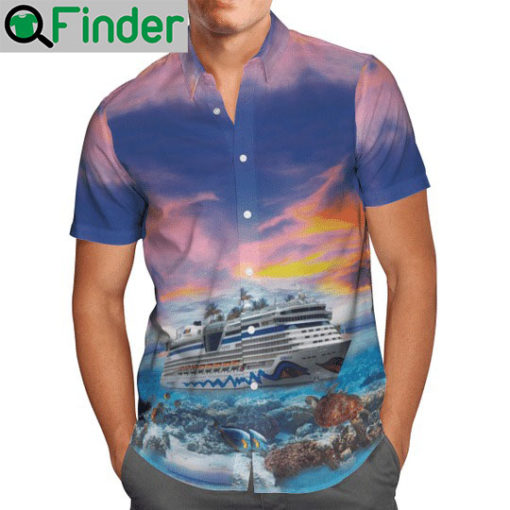 Aida cruises hawaiian shirt and short