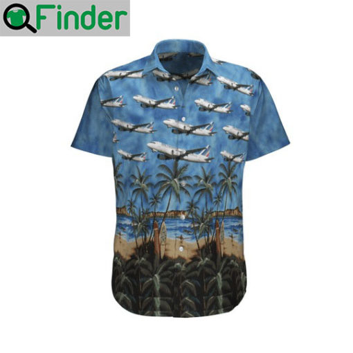 Air France Airbus A319 100 Hawaiian Shirt