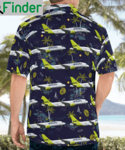 Airbaltic bombardier cseries cs300 hawaiian shirt 1