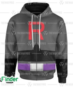 Anime PKM Team Rocket Black Suit Custom Hoodie