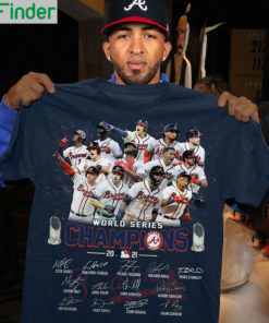 Atlanta Braves 2021 World Series Champions Signatures T Shirt