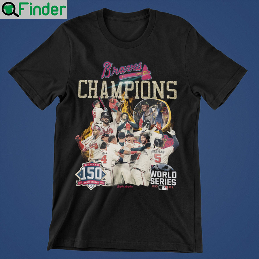 Atlanta Braves 2021 World Series Champions Signatures T-Shirt - Q-Finder  Trending Design T Shirt