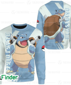 Blastoise pokemon starter water type of Kanto 3D Sweatshirt