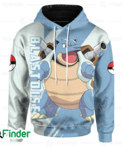 Blastoise pokemon starter water type of Kanto 3D hoodie 1