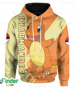 Charmander pokemon Starter fire type of Kanto 3D Hoodie 1