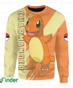 Charmander pokemon Starter fire type of Kanto 3D Sweatshirt