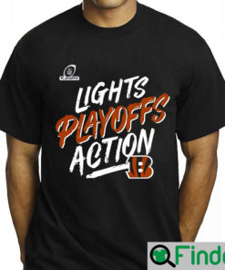 Cincinnati Bengals 2022 Nfl Playoffs Bound Lights Action Shirt 1