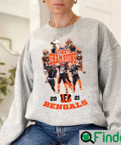 Awesome AFC North Champions 2021 Cincinnati Bengals T-Shirt - Trends Bedding