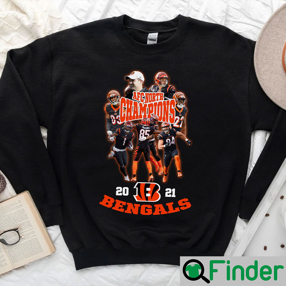 Cincinnati Bengals AFC North 2021 Champions Shirt - Q-Finder Trending  Design T Shirt