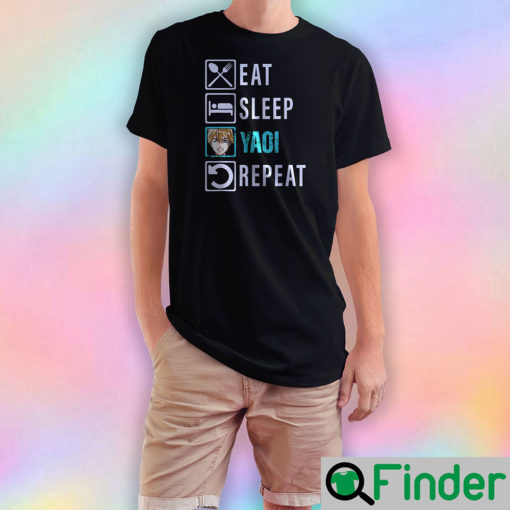 Eat Sleep Yaoi Repeat T Shirt