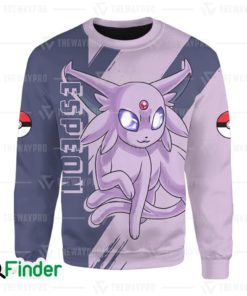 Espeon pokemon psychic type eevee evolution 3D Sweatshirt