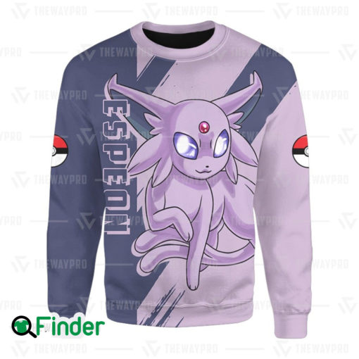 Espeon pokemon psychic type eevee evolution 3D Sweatshirt