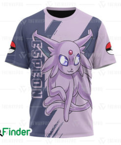 Espeon pokemon psychic type eevee evolution 3D T shirt