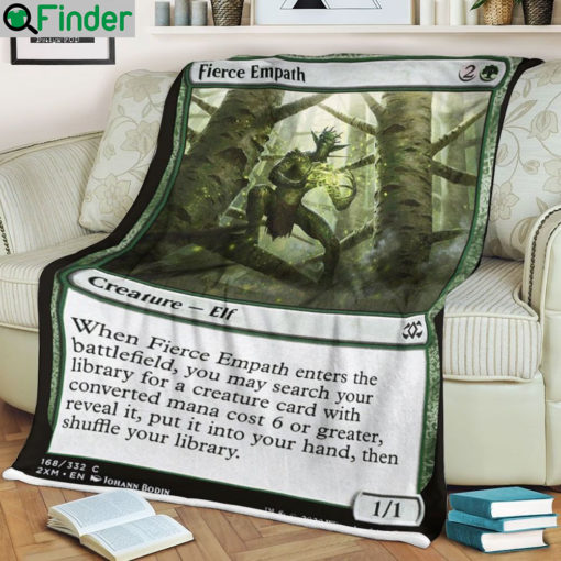 Game MTG Fierce Empath Fleece Blanket