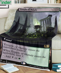 Game MTG Temple Of Malady Fleece Blanket