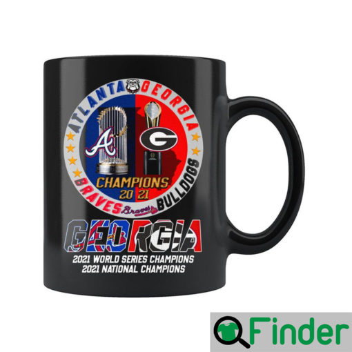 Georgia Bulldogs Braves Championship Mug Gift Real Fans