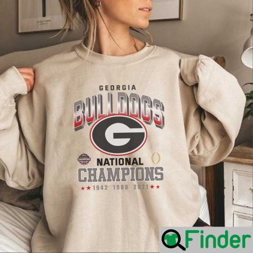 Georgia Bulldogs National Champions 1942 1980 2021 Sweatshirt