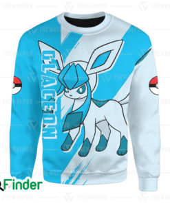 Glaceon pokemon ice type eevee evolution 3D Sweatshirt