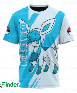 Glaceon pokemon ice type eevee evolution 3D T shirt