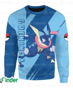 Greninja pokemon starter water type of kalos 3D Sweatshirt