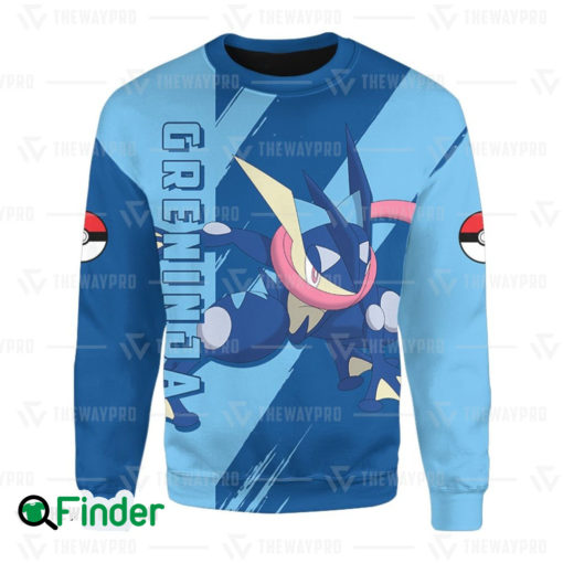 Greninja pokemon starter water type of kalos 3D Sweatshirt