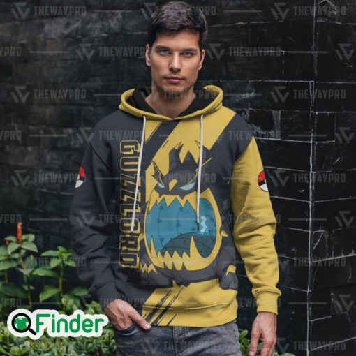Guzzlord The Ultra Beasts of Alola dual type dark dragon pokemon 3D hoodie 1
